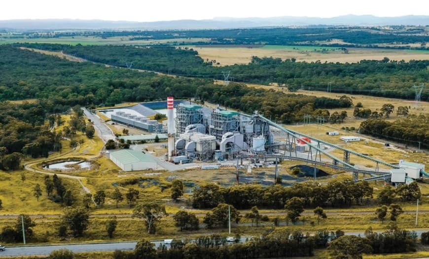 Redbank Power Station aerial view